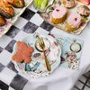 Talking Tables 12 x Alice in Wonderland Disposable Paper Plates | Onederland Birthday Party Supplies | Ideal for Mad Hatter Themed Tea Party, Mother's Day Surprise, Baby Shower