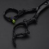 Black Dragon 6.0 inch Professional Dragon Handle 440C Salon Hair Cutting Scissor - Hairdressing Thinning Shears- Perfect for Barber and Home Use (Scissors set)