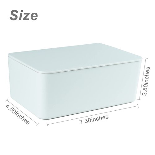 Diaper Wipes Dispenser, Baby Wipes Case, Baby Wipe Holder Keeps Diaper Wipes Fresh, Wipe Container with Non-Slip Feet (White)