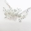 VMila Pearl Hair Comb, Pearl Flower Hair Accessories For Women Girls, Wedding Hair Accessories (Diamond Comb)