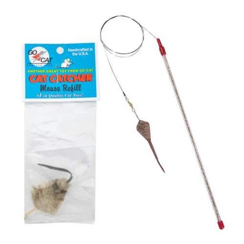 GoCat Cat LuresCatcher Cat Toy + Refill Mouse