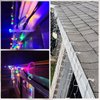 120PCS Christmas Light Clips Outdoor Gutter Hooks Christmas Lights Hooks Clips Mini Plastic Gutter Hanging Hooks Weatherproof Outdoor Light Clips Holiday Light Clips for Christmas Decoration (White)