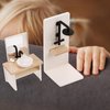 1set Dollhouse Bathroom Set: Dollhouse Bathroom Furniture Accessories 1 12 Scale Mini Shower Room Adornments for Doll Accessories
