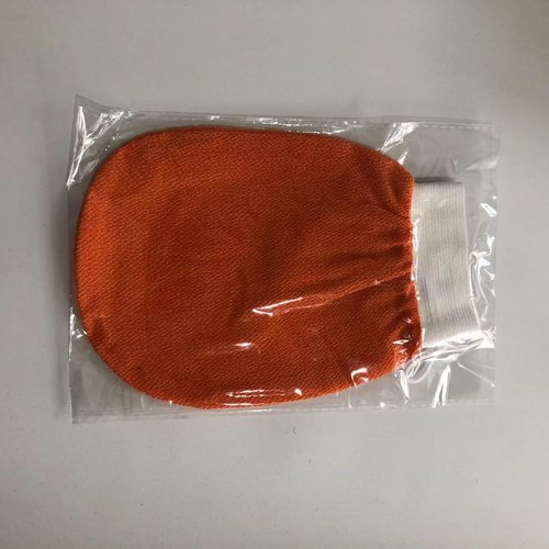 Deep Exfoliating Glove for Shower - Exfoliating Body Scrubber Exfoliator - Exfoliating Mitt - Remove Dead Skin Body - Exfoliator for Self-Tan Removal & Keratosis Pilaris (LighOrange)
