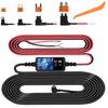 Plozoe Dash Cam Hardwire Kit, Mini USB Hard Wire Kit Fuse for Dashcam, 12V-24V to 5V Car Dash Camera Charger Power Cord, Gift 4 Fuse Tap Cable and Installation Tool（11.5ft