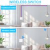 NineLeaf Wireless Light Switch and Receiver Kit, Strong Wireless Signal, Outdoor 1900ft Indoor 229ft, No Wiring No WiFi, Remote Control for LED Light Wireless Panel Switch, IP66 Waterproof
