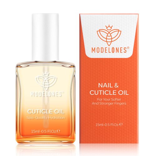 modelones Cuticle Oil for Nail & Cuticle Care, Nourishing Formula with Jojoba Oil & Vitamin E, Nail Strengthener, Moisturizes Dry Skin, Repairs Cuticles, Nail Growth Oil, 15ml