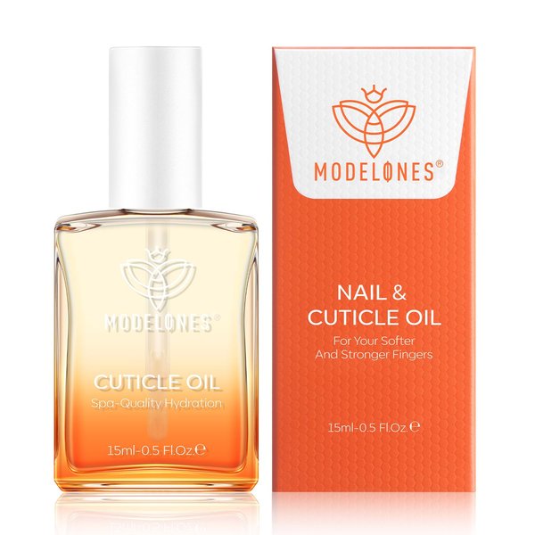 modelones Cuticle Oil for Nail & Cuticle Care, Nourishing Formula with Jojoba Oil & Vitamin E, Nail Strengthener, Moisturizes Dry Skin, Repairs Cuticles, Nail Growth Oil, 15ml