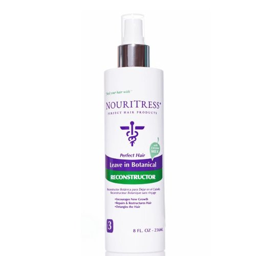 NouriTress Leave-In Botanical Reconstructor | Leave-In Conditioner | Moisturizing and Detangler | Repair Damage | Builds Strand Strength | Paraben Free | 8 Fluid Ounces