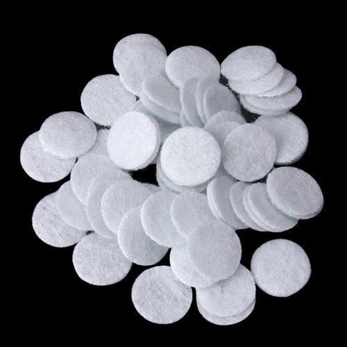 200 Pcs Microdermabrasion Cotton Filters, TopDirect Replacement 10 mm Diamond Dermabrasion Filters Facial Vacuum Filters Accesories Sponge Filter for Suction Microdermabrasion Machine White
