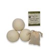 NaturOli Jumbo Wool Dryer Balls 3-Pack with Soap Nuts Sampler (23+ Loads)