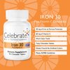 Celebrate Vitamins Iron with Vitamin C Chewables, 30 mg Iron, Grape, Bariatric Vitamins for WLS Patients Including Sleeve Gastrectomy and Gastric Bypass Surgery, 90 Count, 3 Month Supply