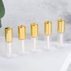 YIPINER Case of 90 packs, Empty Plastic Clear Lip Gloss Tubes Lip Balm Bottle Container Gold Transparent 1.2ML Makeup Tool for Women (90 pcs, Gold)