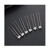 Suandsu 6 Pcs Pearl Crystal Hair Pins Bride Wedding Hair Clips Rhinestone Hair Piece Accessories for Women and Girls Silver