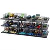 Hot Diecast Wheels Display Case - 1/64 Scale Die-cast Model Car Organizer, Hot Diecast Wheels Parking Garage Dioramas with 15 Parking Spaces (Horizontal Railing)
