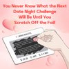 Date Night Challenge - 50 Fun & Romantic Scratch Off Date Ideas for Couples, Gifts for Him, Her, Husband, Boyfriend, Men - Couples Gift Ideas for Christmas, Valentine's Day, Anniversary, Wedding