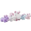 16 Inch Soft Unicorn Stuffed Animals PlaySet Cuddle Plush Mommy Unicorn with 4 Baby Unicorn Rainbow Flying Unicorn Plush Pillow Toy with Wings for Kids and Lovers
