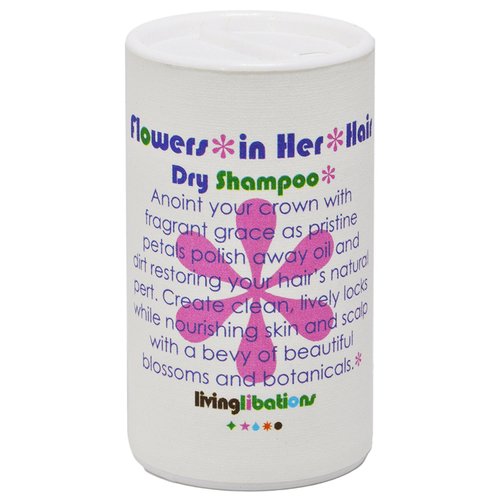 Living Libations - Organic Flowers in Her Hair Dry Shampoo | Natural, Wildcrafted, Vegan Clean Beauty (1 oz | 30 ml)
