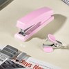 Deli Stapler, Desktop Stapler, 2 Pack, Office Stapler, 25 Sheet Capacity, Includes 2000 Staples and 2 Staple Removers, 2 Pack,Pink