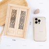 AUEAR, 1:12 Dollhouse Miniature Furniture Unpaint Wooden Doors for DIY Scene Doll Home Furniture Craft (2 Horizontal Panel)