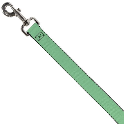 Dog Leash Solid Rainforest Green 4 Feet Long 0.5 Inch Wide