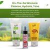 On-The-Go Skincare: Cleanse, Hydrate, Tone | For All Skin Types & Dull Skin | Gentle Face Wash, Lotion, and Facial Toner | TSA Approved | Removes Make Up | For Daily Use - Cruelty Free