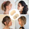 2Pcs Charming Bump It Up Volume Inserts Hair Comb Do Beehive Hair Style Tool Hair Pads Do Beehive Hair Base Styling Clip Accessories for Women Lady GirL (Beige)