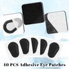 40 Pcs Adhesive Eye Patches, Eye Patches for Adults Eye Pad Disposable Eyepatch Latex Free Adhesive Bandages for Baby Kids Girls (Black,3 x 2 Inch)