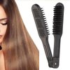 Hair Straightening Brush, Double Sided Straightening Brush, Hair Straightener Brush Double Side Anti Static Hair Straightening Styling Brush