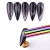 KAAGEE Cat Eye Nail Magnet Tool, Super Long Double-head Nail Magnet Pen Cat Eye Magnet Wand for Nails Magnetic Cat Eye Gel Polish Nail Art for for DIY Nails Design Salon, Studio or Home (Laser)