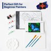 Painting4Real DIY Painting Class Kit for Adults: Learn to Paint This Blue Butterfly with Video Tutorials – How to Paint with Acrylics – Painting & Art Supplies – 9 Piece Acrylic Paint Set