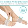 Vive Foot Arch Support Brace (Pair) - Wrap Corrector for Flat Foot, Plantar Fasciitis, Pain Relief, Fallen Arches - Compression Sleeve Strap for Feet - Gel Bands Inserts for Women & Men (Beige)