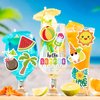 JarThenaAMCS 300Pcs Summer Foam Stickers Hello Summer Gnome Tropical Beach Watermelon Hawaii Decals Mixed Bulk Cartoon Self-Adhesive Decorative for DIY Art Craft Scrapbook Journal Party Supplies