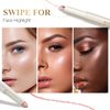 LUXAZA PRO Multi-Purpose Makeup Stick, Cream Shimmer, Eyeshadow Eyeliner Highlighter Makeup Eye Brightener Pencil Sticks Cosmetics #S3