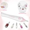 TOUCHBeauty Electric Nail File Drill with 10pcs Nail Bits for Natural Nails, Manicure Pedicure Set with UV Light Stand, Nail Buffer Drill Polisher Fingernails Toenails Care Set, Pink