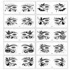 10 Pairs Halloween Eye Shadow Stickers Spider Bat Shadow eyeliner Tattoos Face Decor Sticker Halloween Party Masquerade Supplies