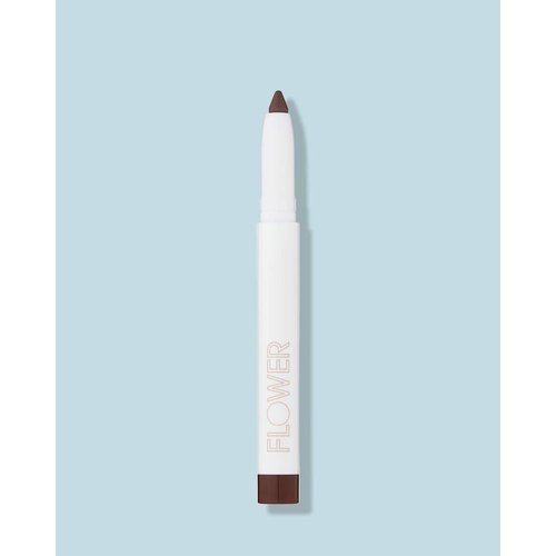FLOWER BEAUTY By Drew Barrymore Scribble Stick Lip Liner + Eyeliner - Smooth Application + Blendable - 2-in-1 Lip + Eye Liner (Espresso)