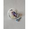 Blue Heron Birds Ceramic Dresser Drawer Pulls Cabinet Knobs
