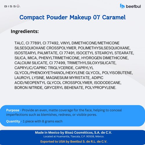 Bissú Compact Powder Makeup - 8g (07 Caramel)