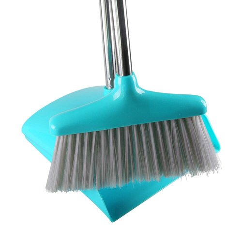 FGY Broom and Dustpan Set for Home - 48inch, 3L Capacity, 10" Great Edge, Lightweight & Detachable, Broom with Dustpan Combo for Kitchen, Office, Outdoor, Indoor
