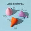 The Hello Cup Extra Small Menstrual Cup, BPA Free, Reusable, Hypoallergenic, Recyclable, Medical Grade TPE, No Silicone, No Rubber, No Latex, Long Lasting, Smooth & Comfortable, XS 1 ct. Lilac