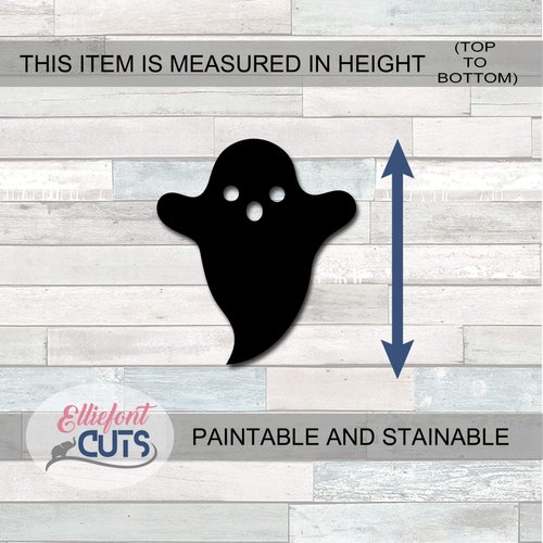 Ghost Wood Cutouts for crafts, Laser Cut Wood Shapes 5mm thick Baltic Birch Wood, Multiple Sizes Available