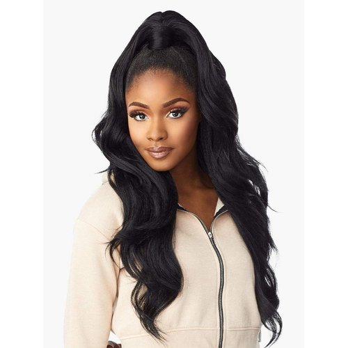 Sensationnel Synthetic Half Wig Instant Up & Down - UD 011 (1B Off Black)
