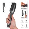 TADA MEN Hair Brush for Men Comb for Men and Women Styling Hairbrush Mens for Styling (Charcoal Grey)
