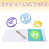 ArtCreativity Spiral Drawing Art Set for Kids - 7 Piece Kit - Includes 6-in-1 Color Pen, Drawing Templates and Sketching Pad - Unique Arts and Craft Supplies - Great Gift for Boys and Girls