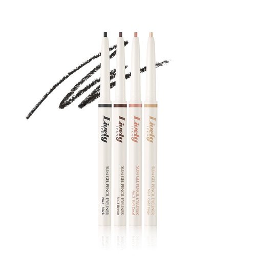 IPKN Lively Slim Gel Pencil Eyeliner (#1 Black)