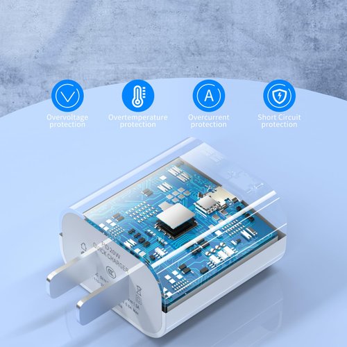 iPhone Charger Fast Charging 2 Pack,20W PD USB C Wall Charger with 6FT Fast Charging Cable - Fast Charger for iPhone 14/14 Pro Max/13/13 Pro/12/12 Pro/11/11 Pro/XS, Pad