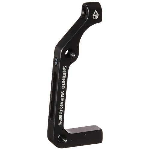 Shimano MA-90 Disc Brake Mounting Bracket (Black, 180-mm Post/is Rear)