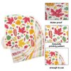 Thanksgiving Wax Paper Sheets100PCS Maple Leaf Parchment Paper Thanksgiving Food Wrapping Paper Fall Wax Baking Liner Thanksgiving Party Supplies