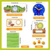 Aizweb Clock for Kids, Learning Clock Analog Clock Telling Time Teaching Homeschool Supplies Essentials Math Manipulatives Preschool Kindergarten Learning Activities Educational Montessori Toys Games